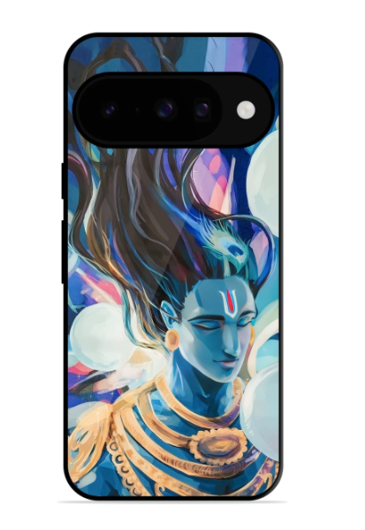 Bhagwan Sri Krishna Glossy Metal Phone Cover for Google Pixel 10